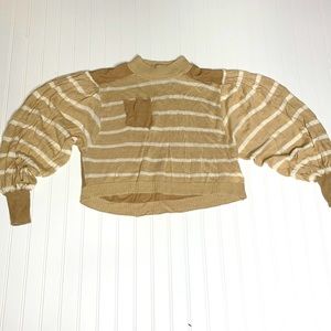 Balloon sleeve sweater